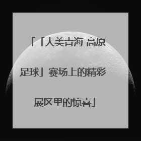 「大美青海 高原足球」赛场上的精彩 展区里的惊喜