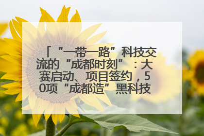 “一带一路”科技交流的“成都时刻”：大赛启动、项目签约，50项“成都造”黑科技吸引多国客商