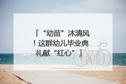 “幼苗”沐清风！这群幼儿毕业典礼献“红心”