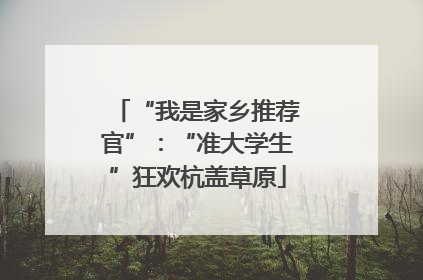“我是家乡推荐官”：“准大学生”狂欢杭盖草原