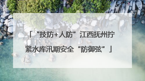 “技防+人防”江西抚州拧紧水库汛期安全“防御弦”