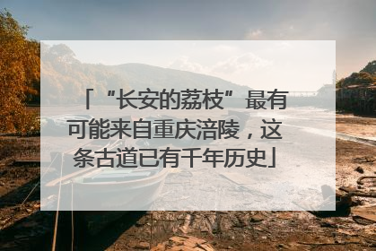 “长安的荔枝”最有可能来自重庆涪陵，这条古道已有千年历史