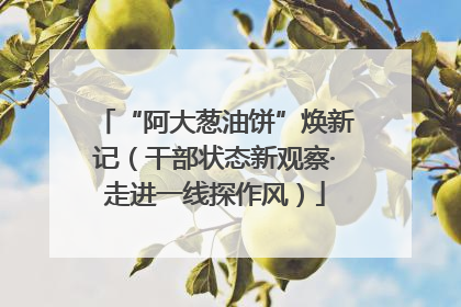 “阿大葱油饼”焕新记（干部状态新观察·走进一线探作风）