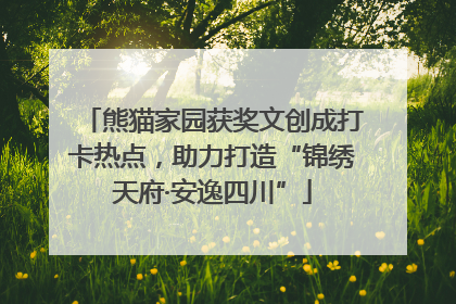 熊猫家园获奖文创成打卡热点，助力打造“锦绣天府·安逸四川”