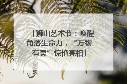 狮山艺术节：唤醒角落生命力，“万物有灵”惊艳亮相