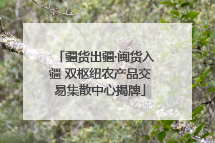 疆货出疆·闽货入疆 双枢纽农产品交易集散中心揭牌