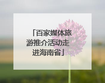 百家媒体旅游推介活动走进海南省