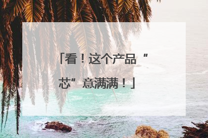 看！这个产品“芯”意满满！