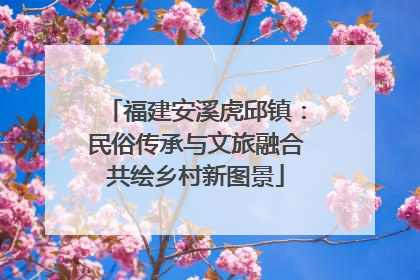 福建安溪虎邱镇：民俗传承与文旅融合共绘乡村新图景