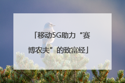 移动5G助力“赛博农夫”的致富经