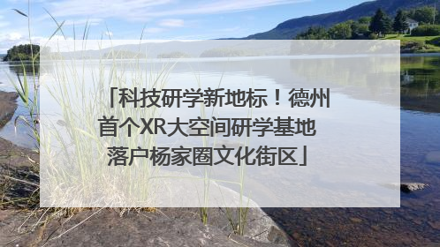 科技研学新地标！德州首个XR大空间研学基地落户杨家圈文化街区