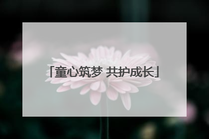 童心筑梦 共护成长