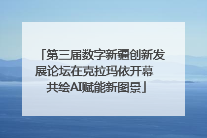 第三届数字新疆创新发展论坛在克拉玛依开幕 共绘AI赋能新图景