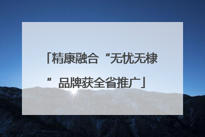 精康融合“无忧无棣”品牌获全省推广