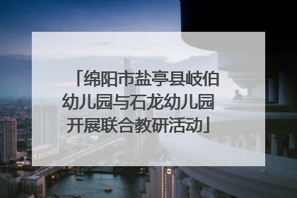 绵阳市盐亭县岐伯幼儿园与石龙幼儿园开展联合教研活动