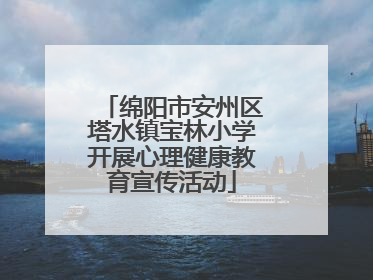 绵阳市安州区塔水镇宝林小学开展心理健康教育宣传活动