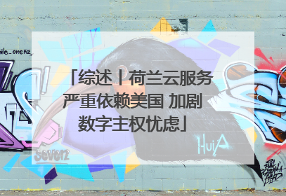 综述丨荷兰云服务严重依赖美国 加剧数字主权忧虑