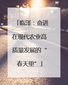 临泽：奋进在现代农业高质量发展的“春天里”