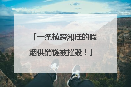 一条横跨湘桂的假烟供销链被摧毁！