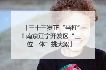 三十三岁正“当打”！南京江宁开发区“三位一体”挑大梁
