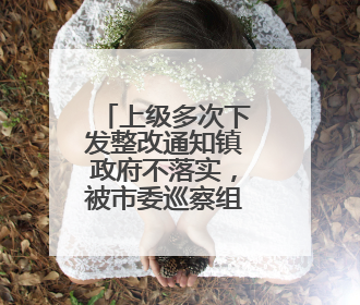 上级多次下发整改通知镇政府不落实，被市委巡察组抓现行！吉林一副镇长受党内警告处分