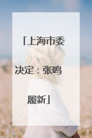 上海市委决定：张鸣履新