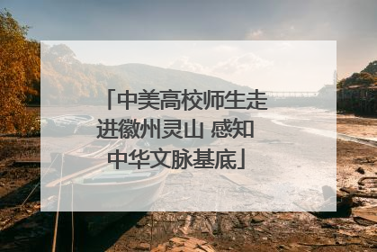 中美高校师生走进徽州灵山 感知中华文脉基底