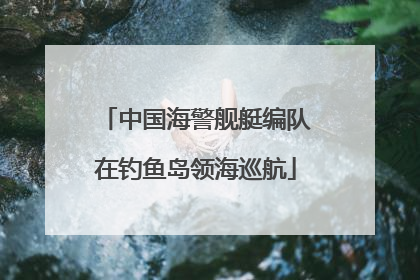 中国海警舰艇编队在钓鱼岛领海巡航