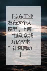 京东工业发布这个大模型，上海“链动众城 万亿降本”计划启动