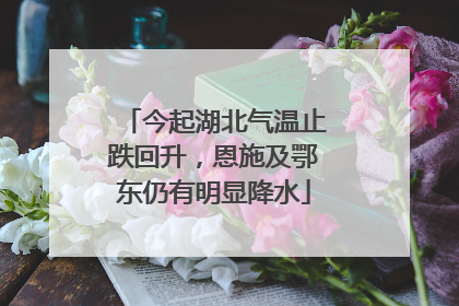 今起湖北气温止跌回升，恩施及鄂东仍有明显降水