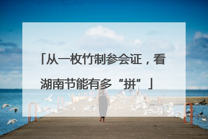 从一枚竹制参会证，看湖南节能有多“拼”