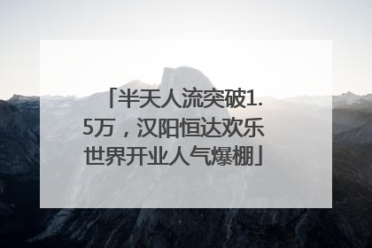半天人流突破1.5万，汉阳恒达欢乐世界开业人气爆棚