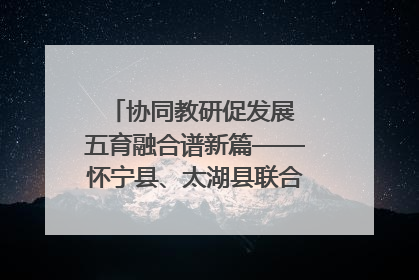 协同教研促发展 五育融合谱新篇——怀宁县、太湖县联合教研活动在月山镇中心学校成功举办