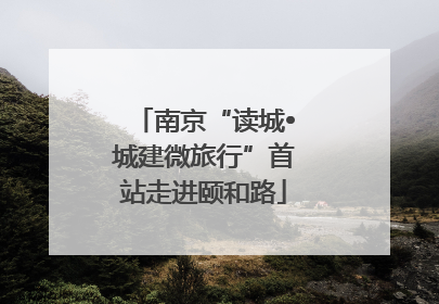 南京“读城•城建微旅行”首站走进颐和路