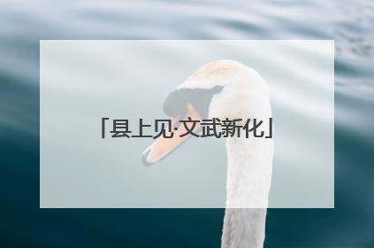 县上见·文武新化