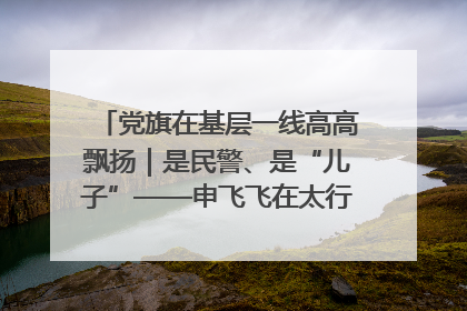 党旗在基层一线高高飘扬｜是民警、是“儿子”——申飞飞在太行山中的一线坚守