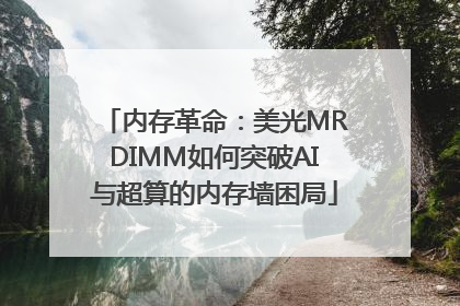 内存革命：美光MRDIMM如何突破AI与超算的内存墙困局
