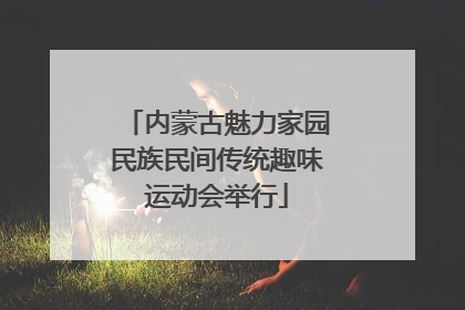 内蒙古魅力家园民族民间传统趣味运动会举行