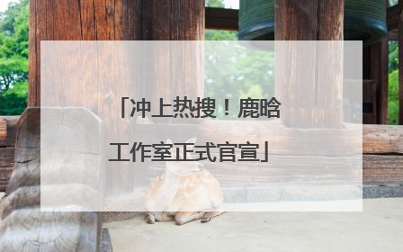 冲上热搜！鹿晗工作室正式官宣