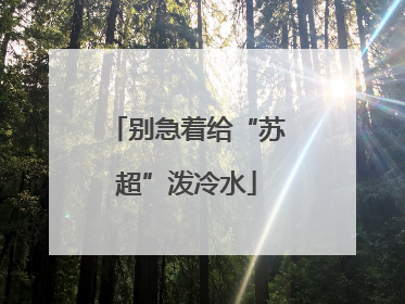 别急着给“苏超”泼冷水