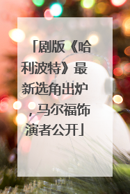 剧版《哈利波特》最新选角出炉，马尔福饰演者公开