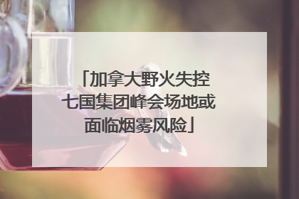 加拿大野火失控 七国集团峰会场地或面临烟雾风险