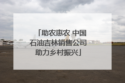 助农惠农 中国石油吉林销售公司助力乡村振兴