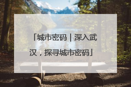 城市密码｜深入武汉，探寻城市密码