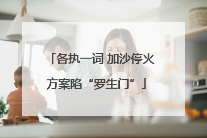 各执一词 加沙停火方案陷“罗生门”