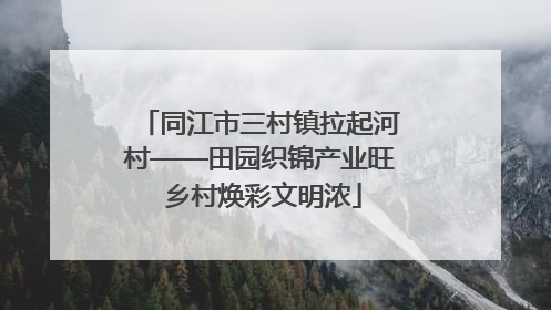 同江市三村镇拉起河村——田园织锦产业旺 乡村焕彩文明浓