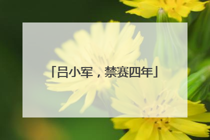 吕小军，禁赛四年
