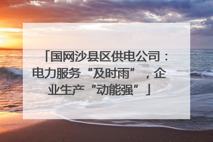 国网沙县区供电公司：电力服务“及时雨”，企业生产“动能强”