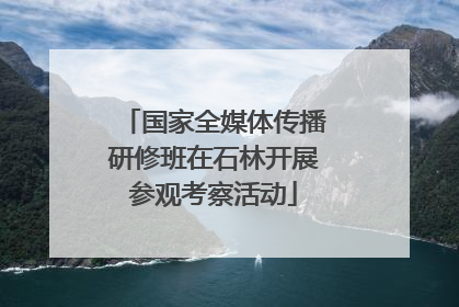 国家全媒体传播研修班在石林开展参观考察活动