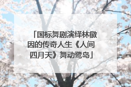 国标舞剧演绎林徽因的传奇人生《人间四月天》舞动鹭岛